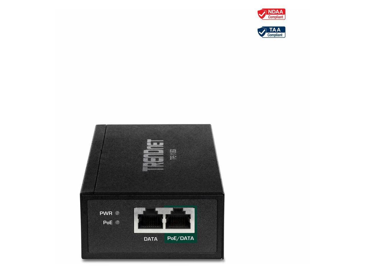 Trendnet - Gigabit PoE++ Injector, Convert Non-PoE to PoE++ Port, Up to 95W, 100m, Black, TPE-119GI