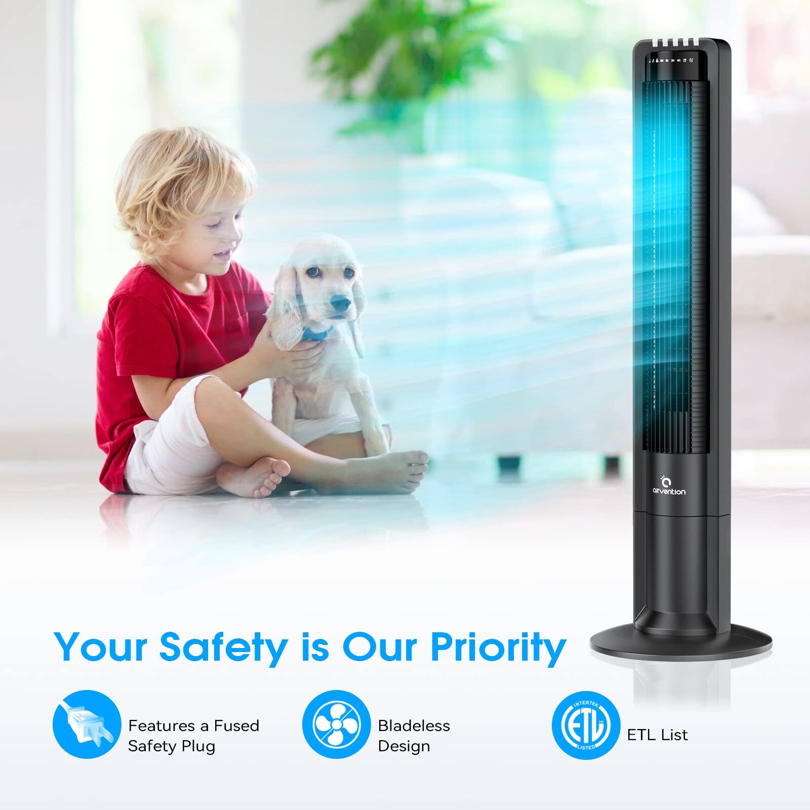 Your Safety is Our Priority

- Features a Fused Safety Plug
- Bladeless Design
- ETL List