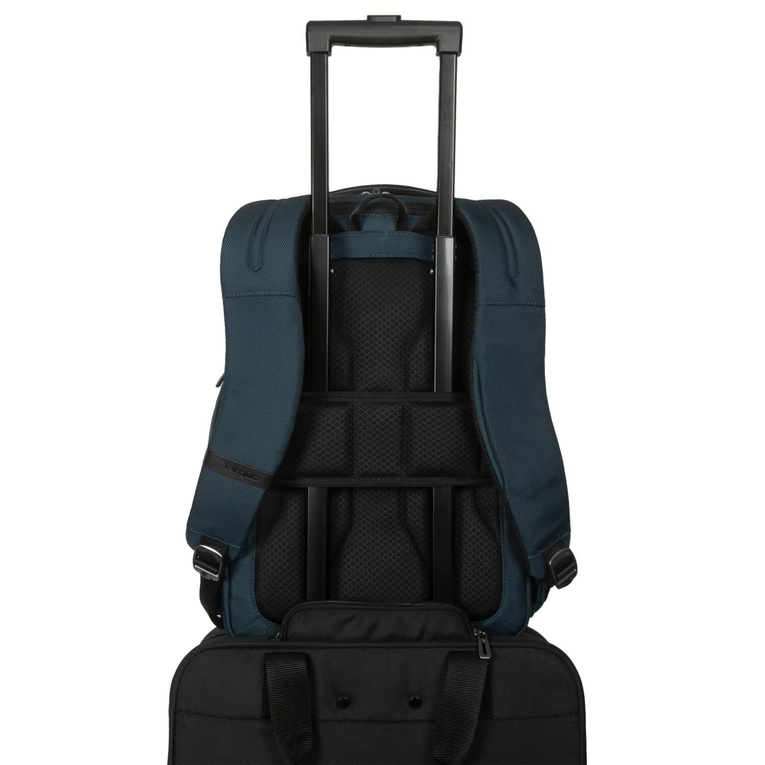 Alt View 9. Targus - 15-16” HeritageLuxe Backpack - Blue.