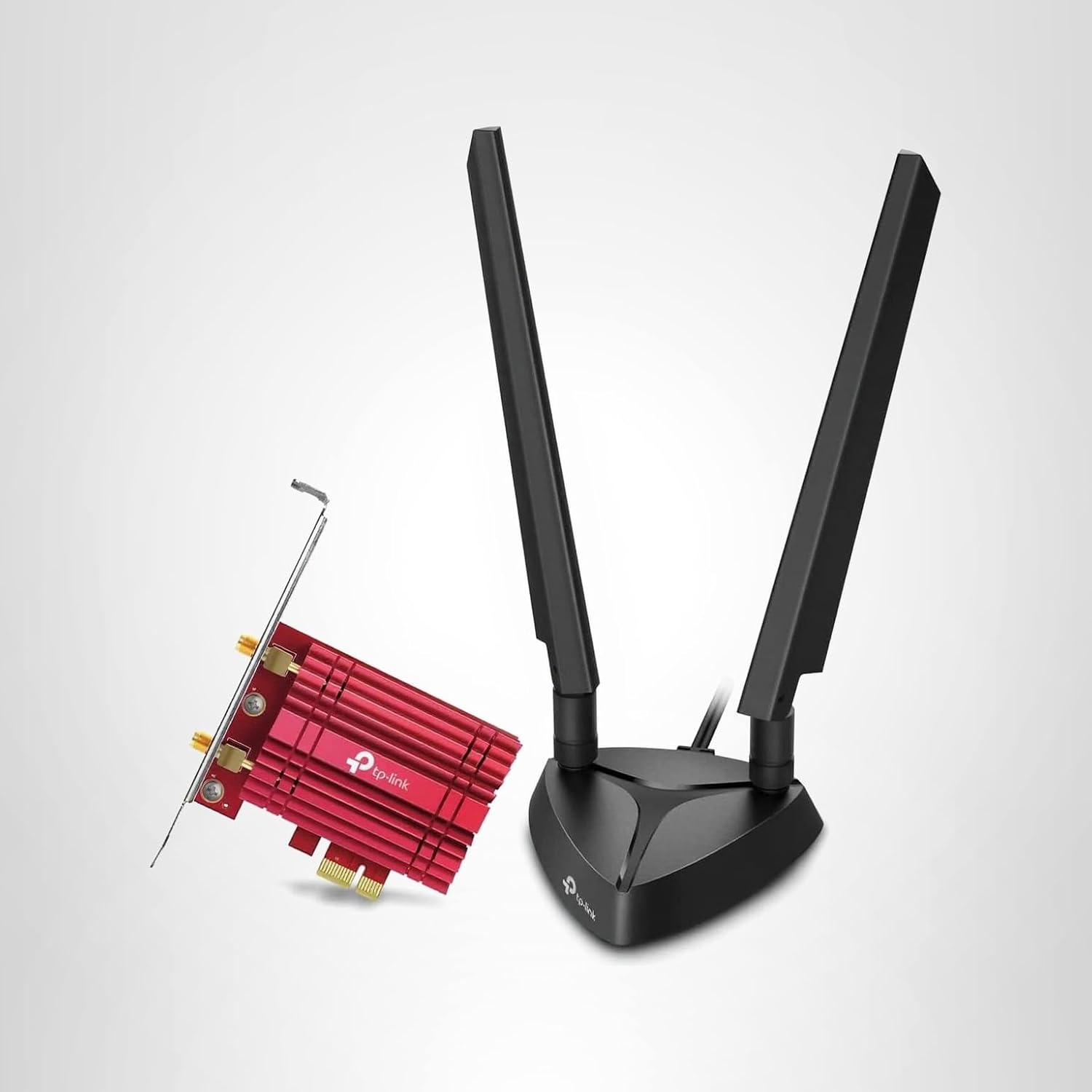 Front. TP-Link - WiFi 6E AX5400 PCIe WiFi Card (Archer TXE75E) Tri-Band with Bluetooth 5.2.