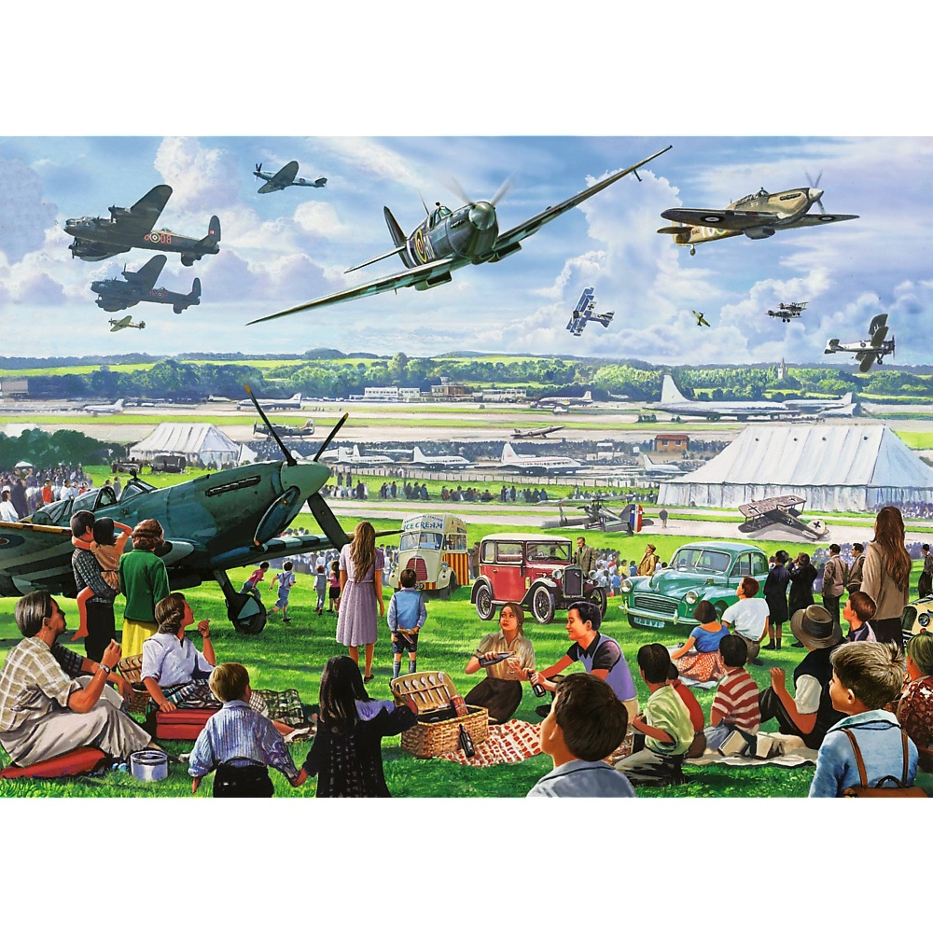 Alt View 1. Trefl - Trefl Premium Plus 1000 Piece Puzzle - Air Show.