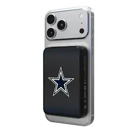 Keyscaper - Dallas Cowboys Wireless Magnetic Power Bank - Black