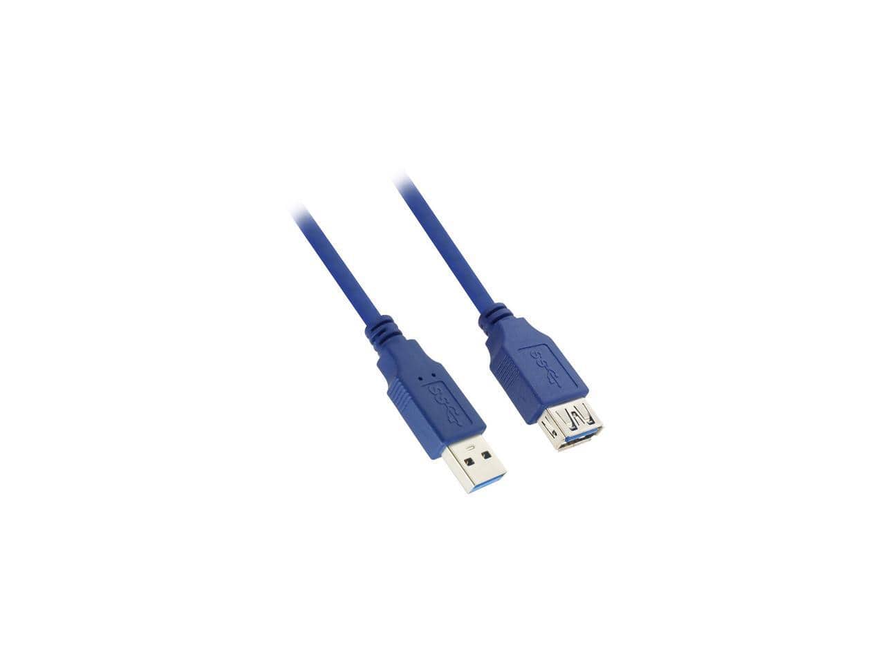 Nippon Labs - 50USB3-AAF-3 3 ft. USB 3.0 A Male to A Female Extension Cable - Blue