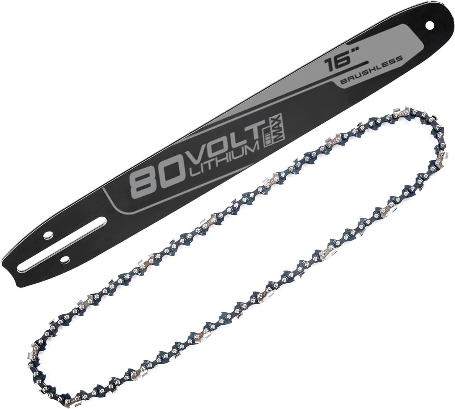 Greenworks - 16-Inch Replacement Chainsaw Bar and Chain Combo - Black