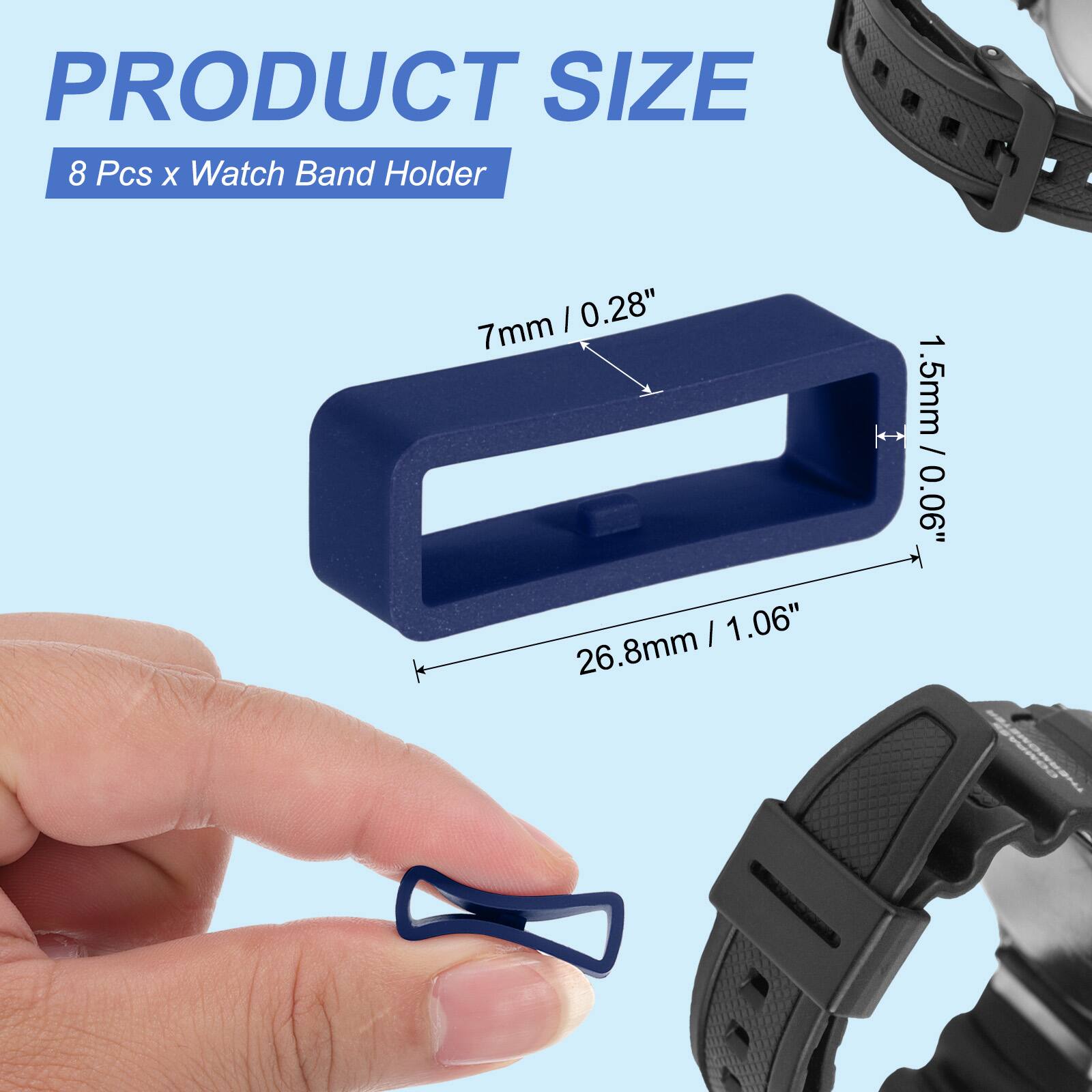 PRODUCT SIZE  
8 Pcs x Watch Band Holder  
7mm / 0.28"  
1.5mm / 0.06"  
26.8mm / 1.06"