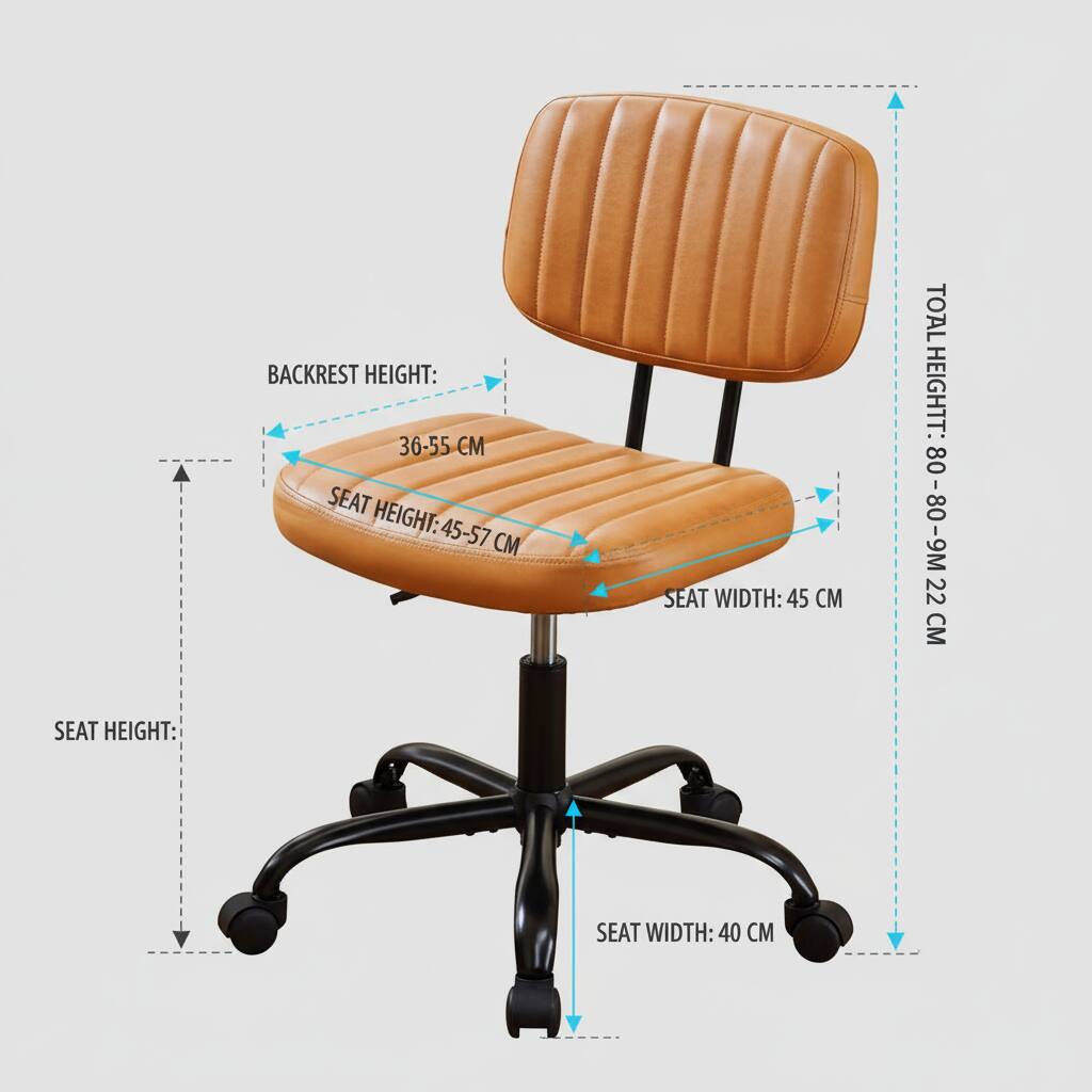 - BACKREST HEIGHT: 36-55 CM
- SEAT HEIGHT: 45-57 CM
- SEAT WIDTH: 45 CM
- TOTAL HEIGHT: 80-80-90 CM
- SEAT WIDTH: 40 CM