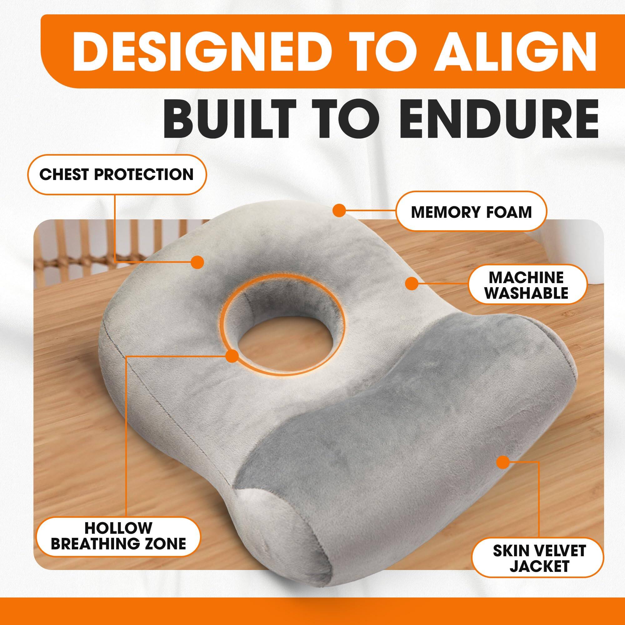 DESIGNED TO ALIGN  
BUILT TO ENDURE

- CHEST PROTECTION
- MEMORY FOAM
- MACHINE WASHABLE
- HOLLOW BREATHING ZONE
- SKIN VELVET JACKET