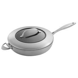 Scanpan - CTX 12.75 Inch Nonstick Saute Pan with Lid, Stainless Steel - Silver