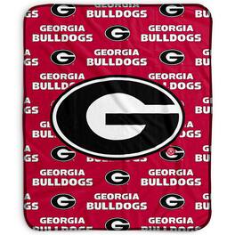 Pegasus - Georgia Bulldogs 50" x 60" Repeat Wordmark Fleece Blanket - Multicolor