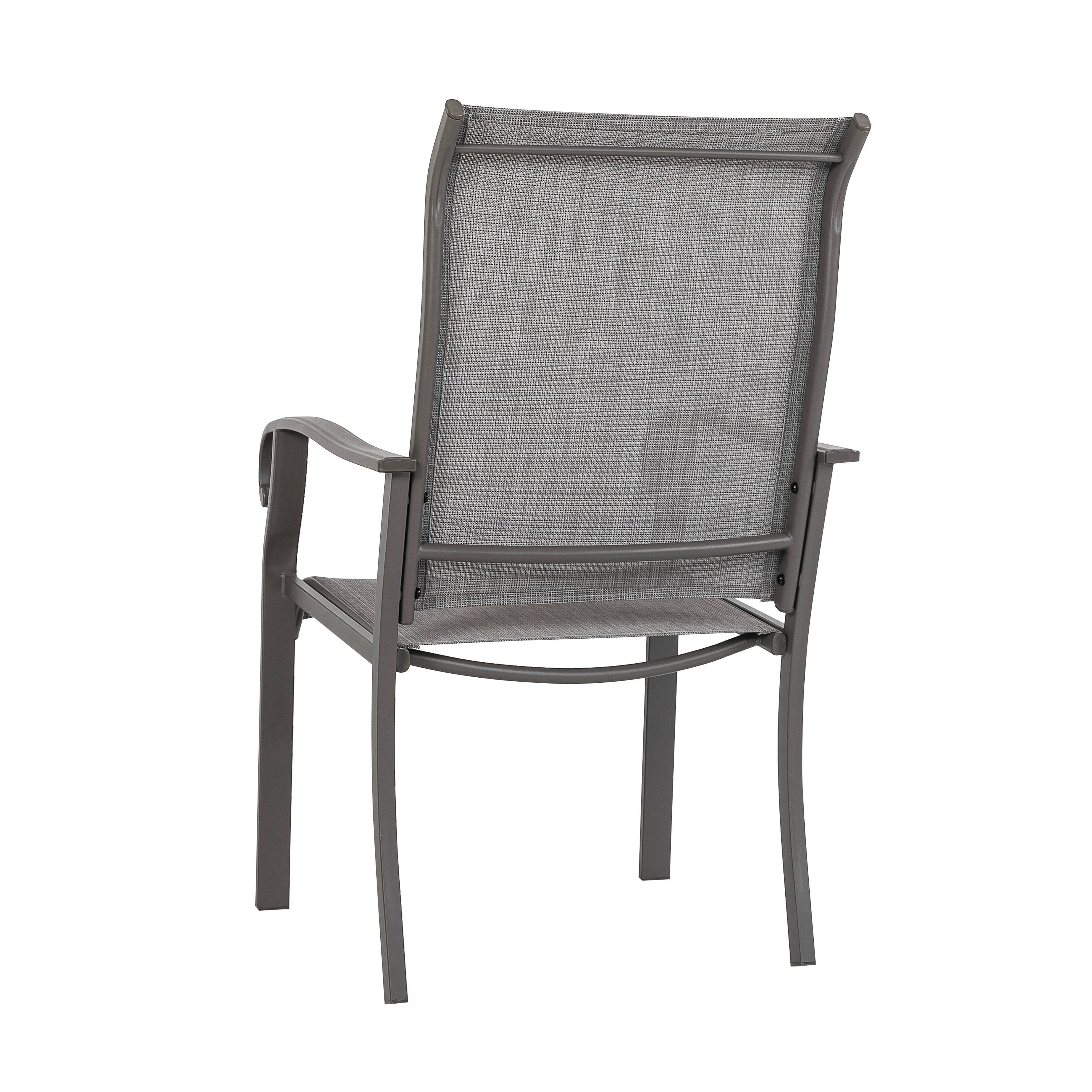 Alt View 7. Nuu Garden - Outdoor 4-Piece Patio Chair Set, Textilene Fabric, Powder-coated Iron Frame - Light Gray.