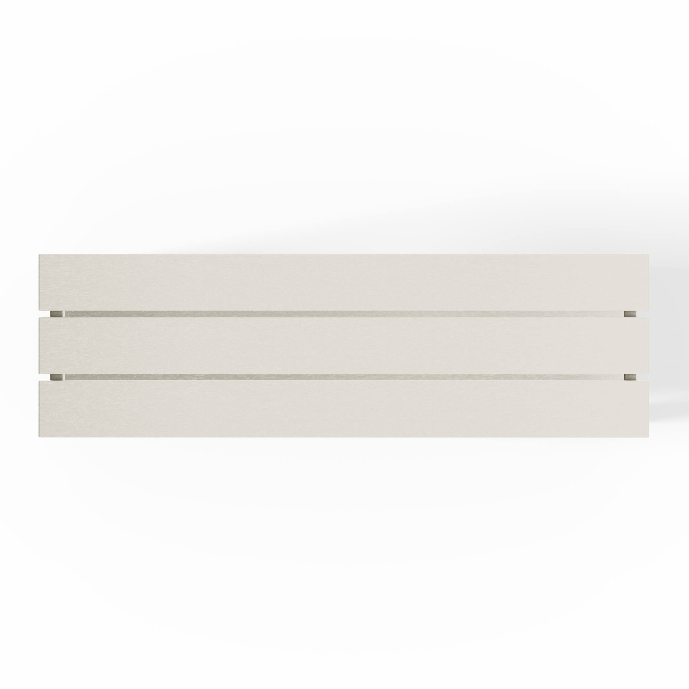 Alt View 2. WestinTrends - WestinTrends Malibu 55" Outdoor Patio HDPE Adirondack 2-Tier Shelf Console Table - Sand.