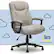 Angle. Serta - Connor Upholstered Executive High-Back Office Chair with Lumbar Support - Microfiber - Gray.