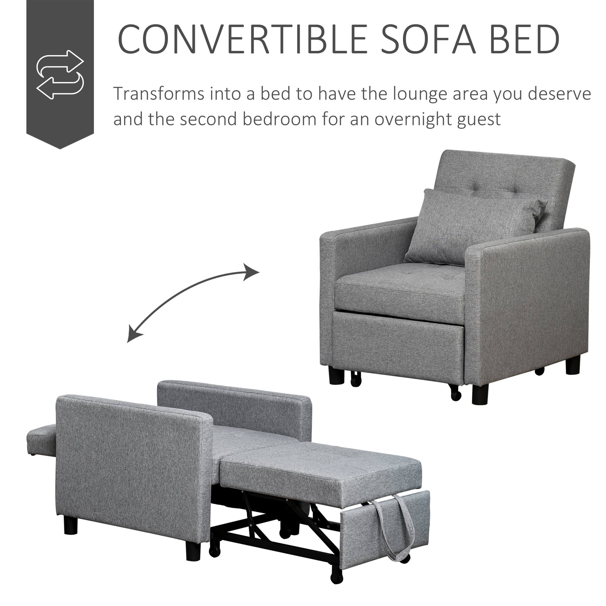 CONVERTIBLE SOFA BED

Transforms into a bed to have the lounge area you deserve and the second bedroom for an overnight guest