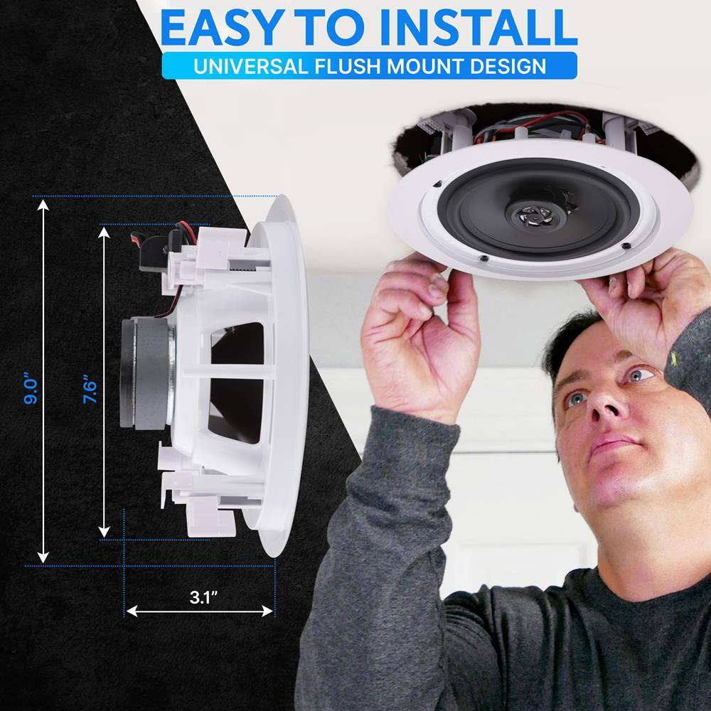 EASY TO INSTALL  
UNIVERSAL FLUSH MOUNT DESIGN  

9.0"  
7.6"  
3.1"