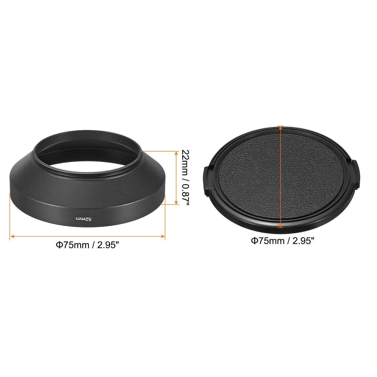 52mm 22mm / 0.87"  
75mm / 2.95"  
Φ75mm / 2.95"