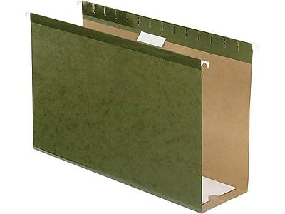 Alt View 2. Pendaflex - Reinforced Hanging File Folders, Extra Capacity, 5-Tab, Legal Size, Standard Green, 25/Box (PFX 04153x4) - Green.