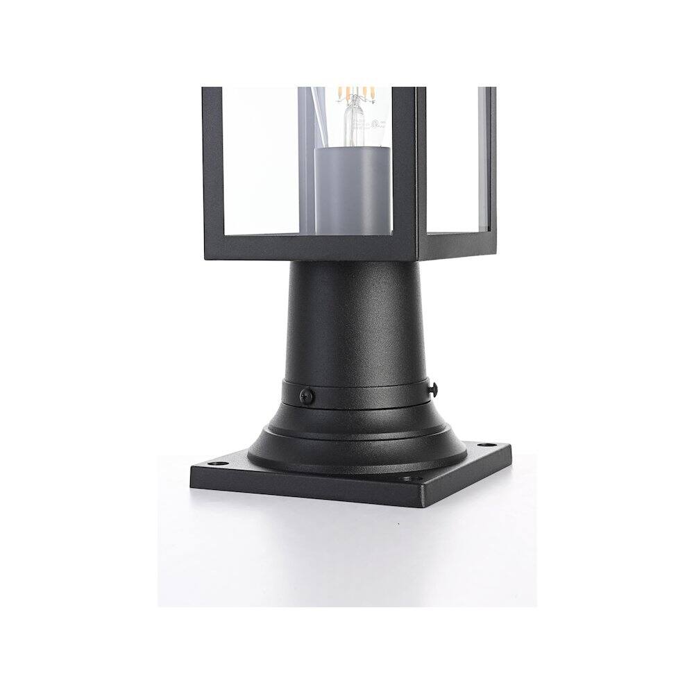 Alt View 1. Elegant Lighting - Mercer 7 inch Outdoor Pendant in Black - Black.