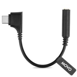 MOVO - UCMA-3 Female 3.5mm TRRS to USB-C Right Angle Mic. Cable