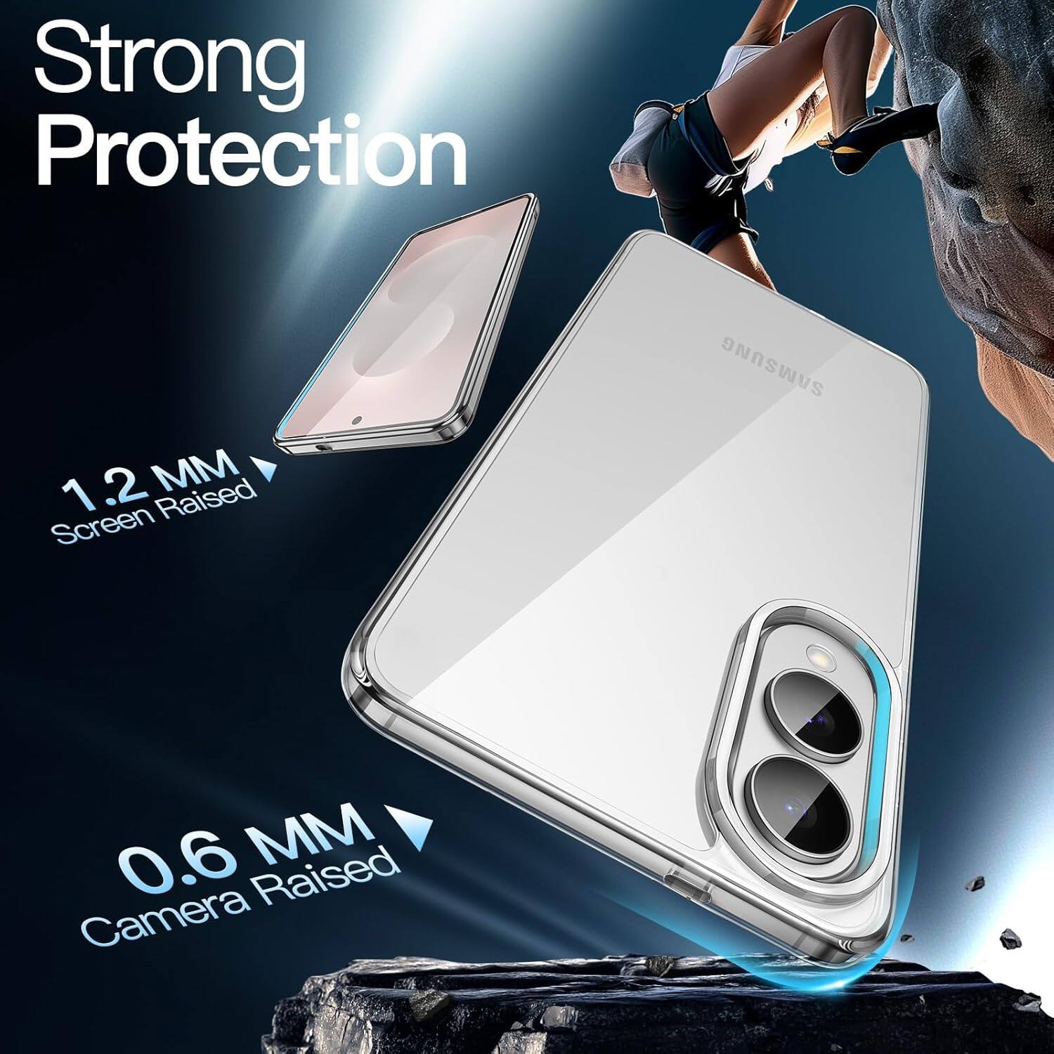 Strong Protection

1.2 MM Raised Screen

0.6 MM Raised Camera