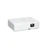Epson - EpiqVision Flex CO-W01 Portable Projector, 3-Chip 3LCD, Built-in Speaker, 300-Inch Home Entertainment and Work - White - Front_Zoom