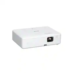 Epson - EpiqVision Flex CO-W01 Portable Projector, 3-Chip 3LCD, Built-in Speaker, 300-Inch Home Entertainment and Work - White - Front_Zoom