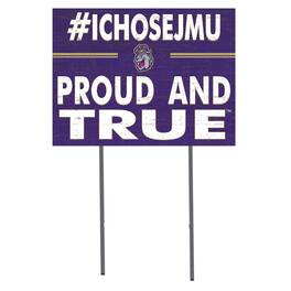 Jardine - James Madison Dukes 18'' x 24'' I Chose Lawn Sign - Purple