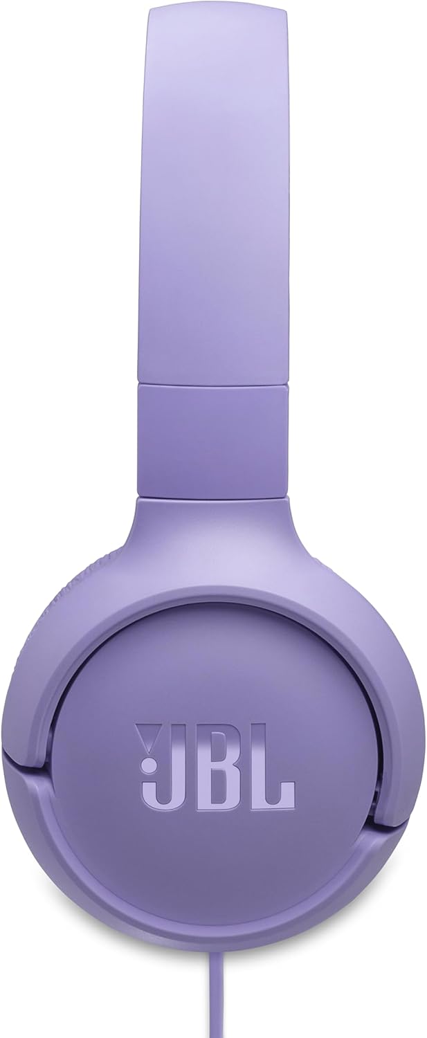 Angle. JBL - JBL Tune 520C USB-C Wired On-Ear Headphones - Purple - Purple.