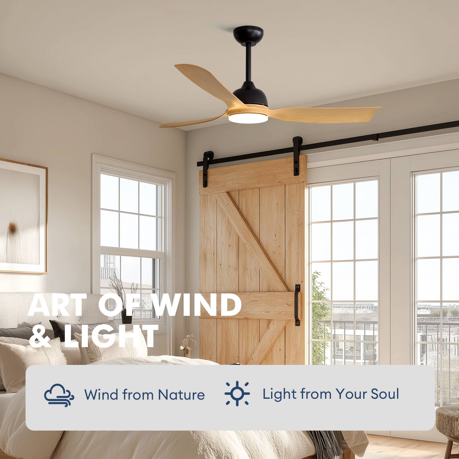 ART OF WIND & LIGHT  
Wind from Nature  
Light from Your Soul
