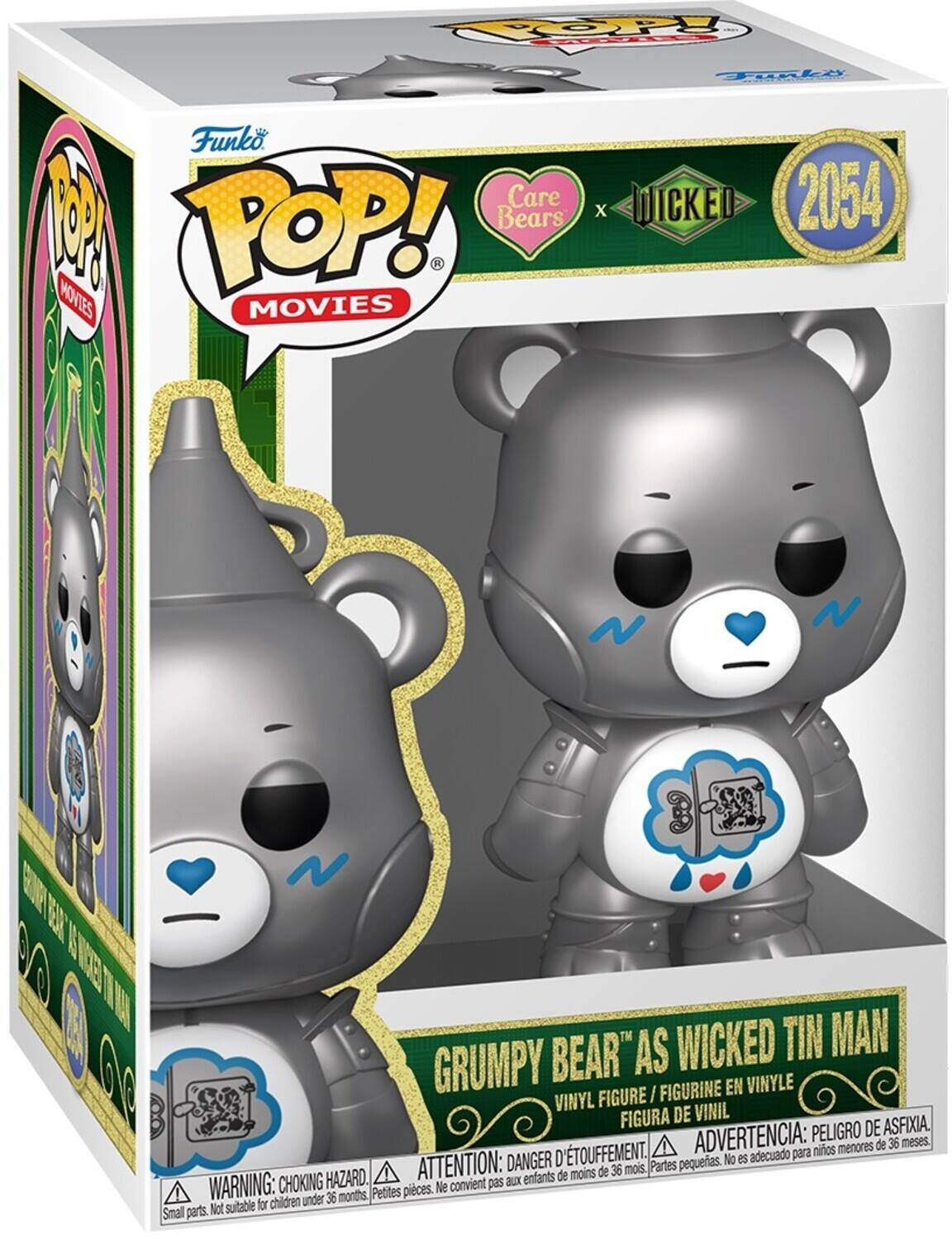 TOP Funko Care POP! Bears MOVIES 2054  
GRUMPY BEAR "AS WICKED TIN MAN"  
VINYL FIGURE / FIGURINE EN VINYLE / FIGURA DE VINIL  
PELIGRO DE ASFIXIA. ADVERTENCIA: para niños menores de 36 meses.  
DANGER: CHOKING HAZARD. ATTENTION: aux enfants de moins de 36 mois.  
WARNING: CHOKING HAZARD. Small parts. Not suitable for children under 36 months.