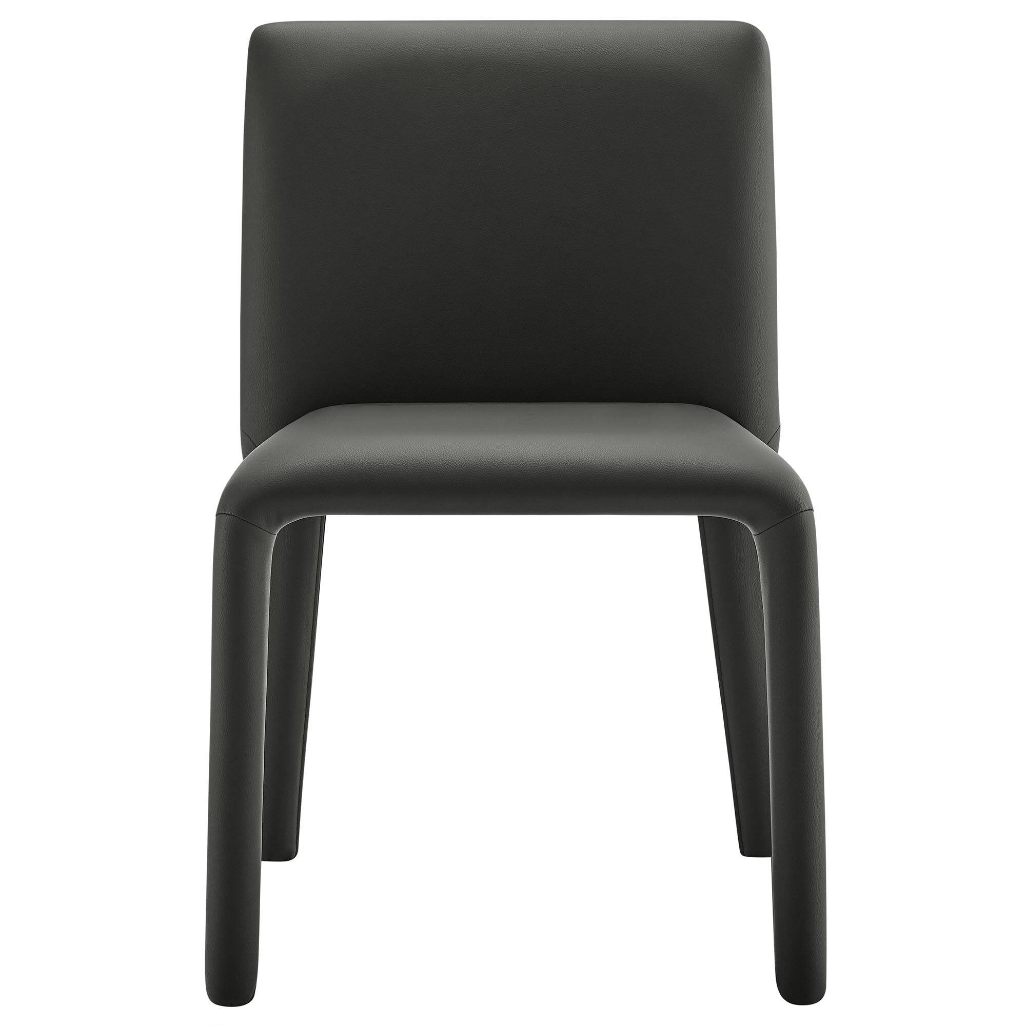 Alt View 2. Modway - Rhodes Vegan Leather Upholstered Dining Chair by Modway - Black.