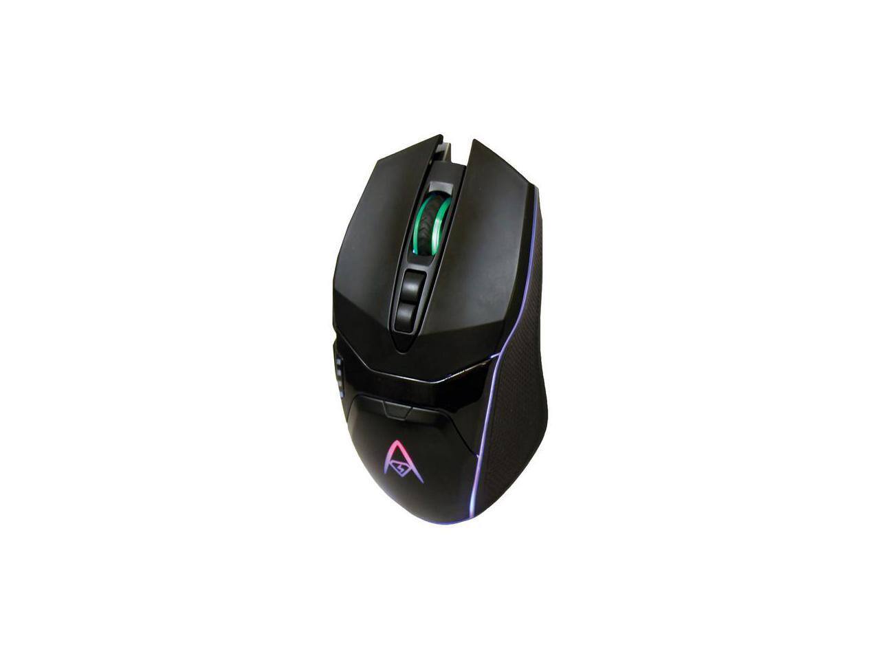 Alt View 3. Adesso - ADESSO iMouse X5 Black 6 Buttons 1 x Wheel USB Wired Optical RGB Illuminated Gaming Mouse - Black.