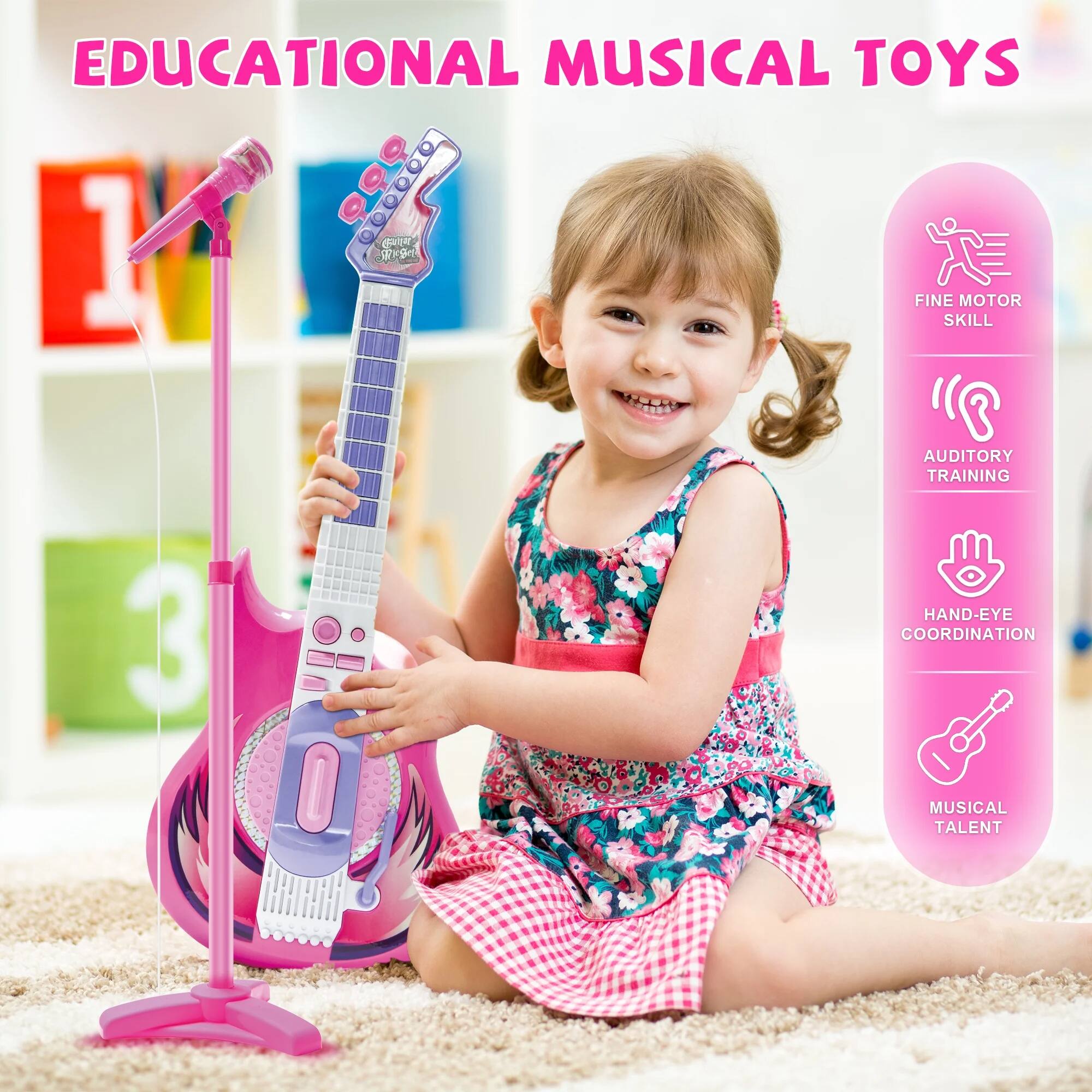 EDUCATIONAL MUSICAL TOYS

- FINE MOTOR SKILL
- AUDITORY TRAINING
- HAND-EYE COORDINATION
- MUSICAL TALENT