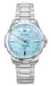 Bulova - Marine Star Diamond Accents Stainless Steel Dial Quartz 96P248 100 Women's Watch - Blue Mother Of Pearl