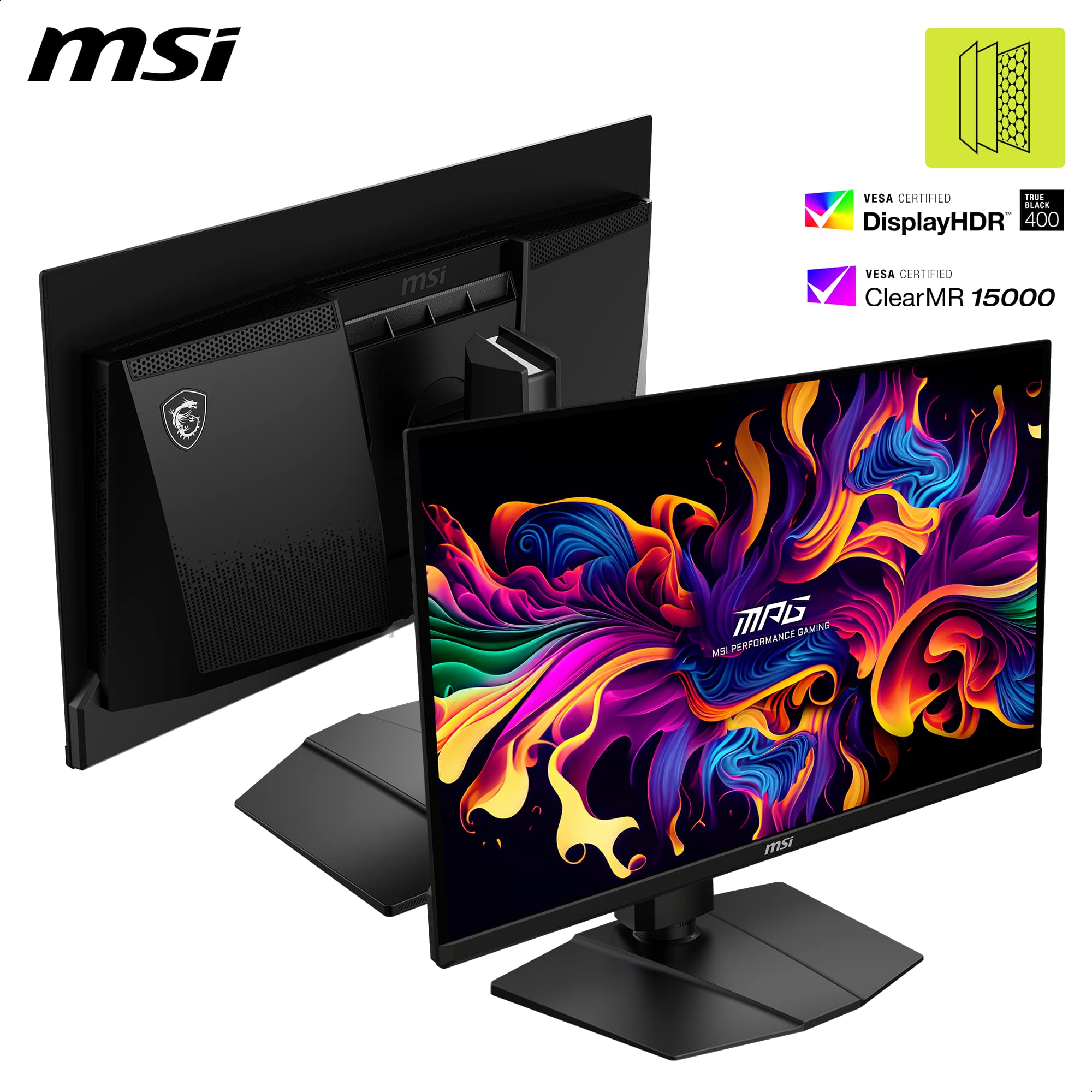 msi msi VESA CERTIFIED DisplayHDR 400 VESA CERTIFIED ClearMR 15000 msi PERFORMANCE GAMING