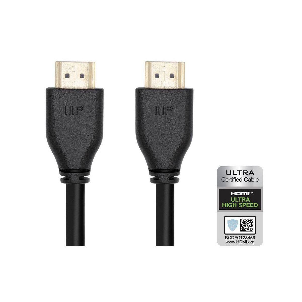 IIP IIIIP ULTRA Certified Cable HOMI ULTRA HIGH SPEED BCDFG123456 www.HDMI.org