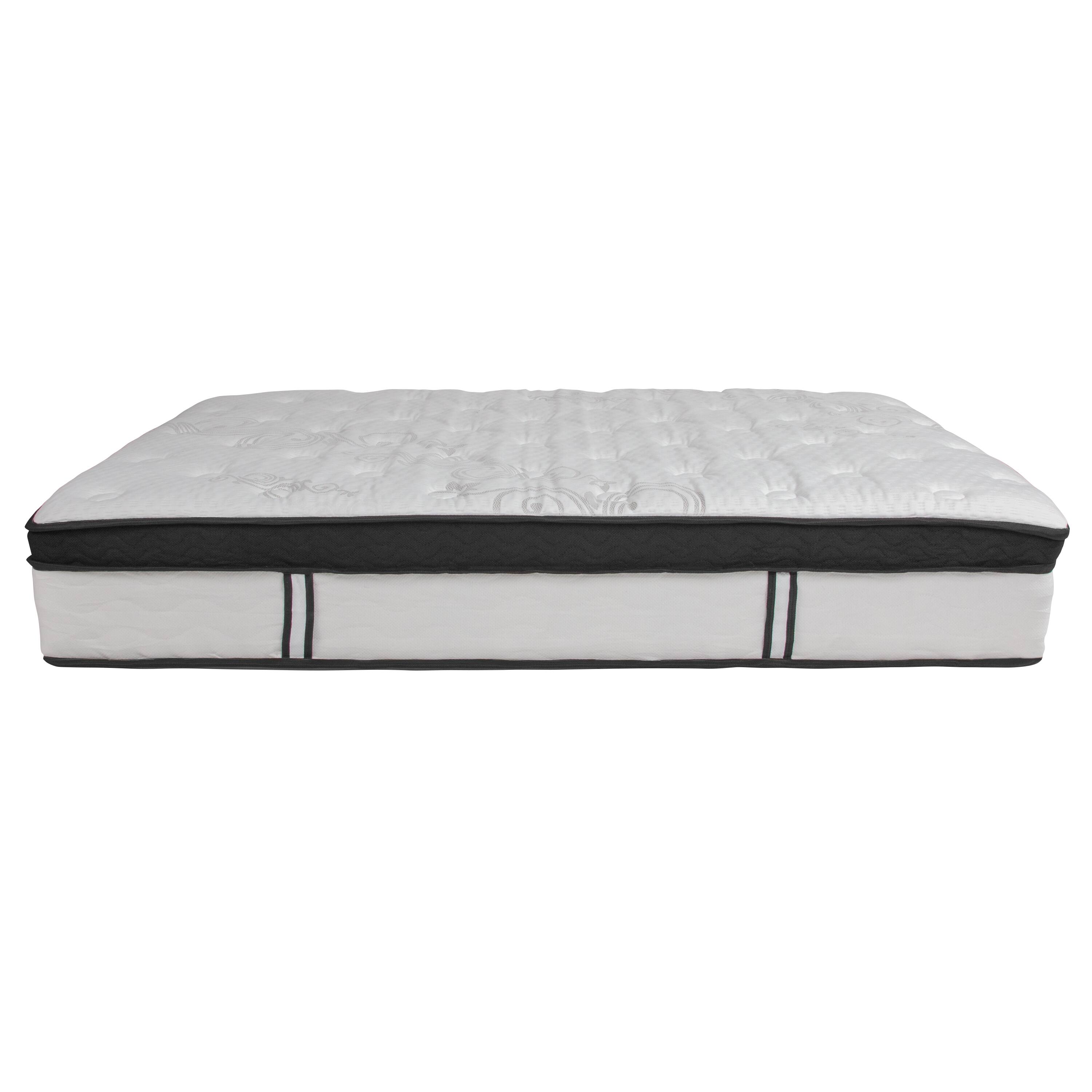 Alt View 8. Emma + Oliver - 12 Inch CertiPUR-US Certified Memory Foam Pocket Spring Mattress, Mattress in a Box - White.