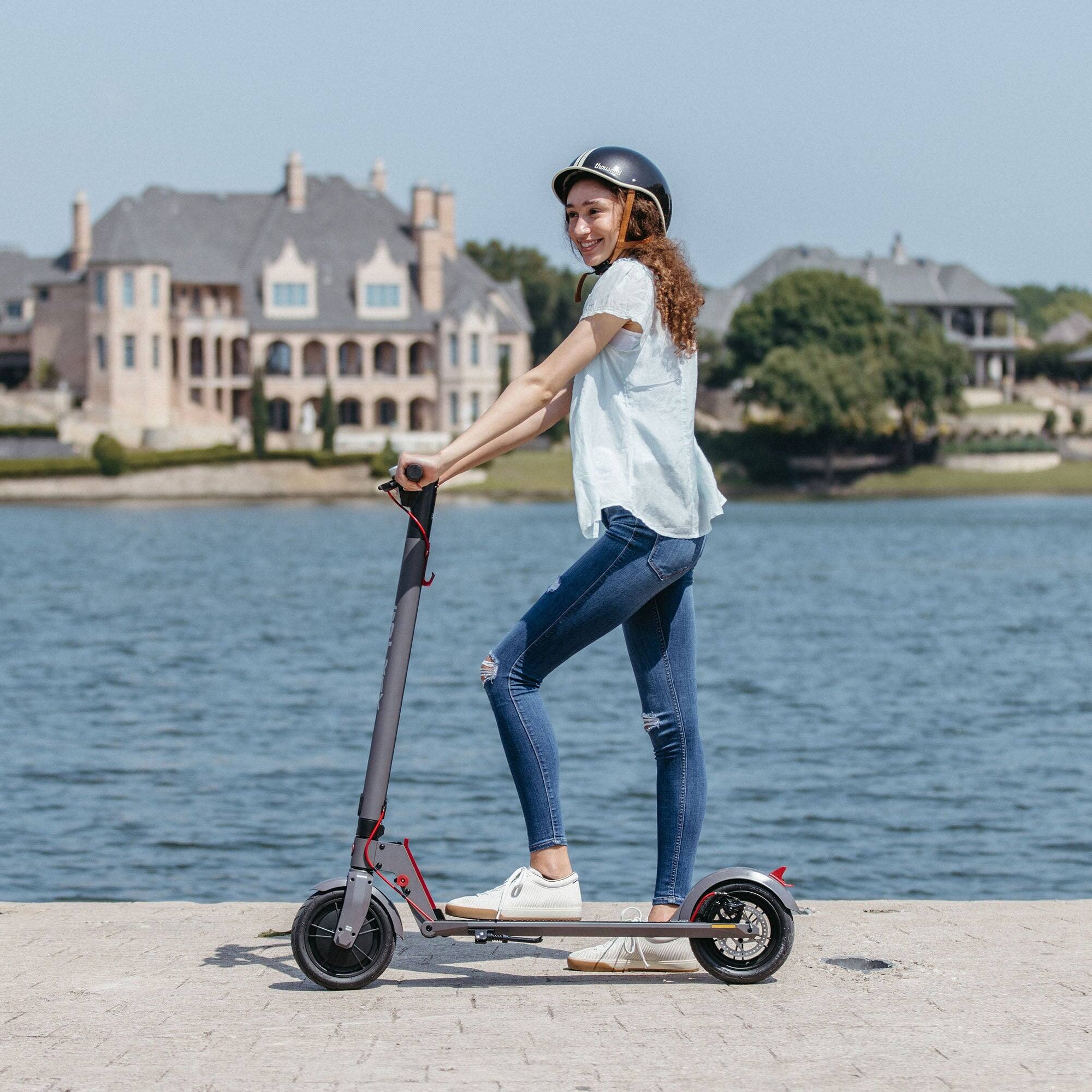Alt View 12. GoTrax - XR ADVANCE Lightweight Electric Scooter w/14mi Max Operating Range & 15.5mph Max Speed - Black.