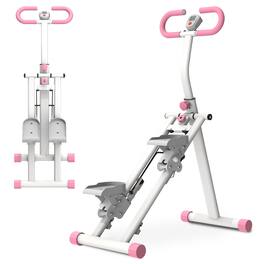 Anysun - Upgrade Vertical Climber - Full-Body Stair Stepper, Stable Frame & Adjustable Handlebar for Home Fitness - Pink