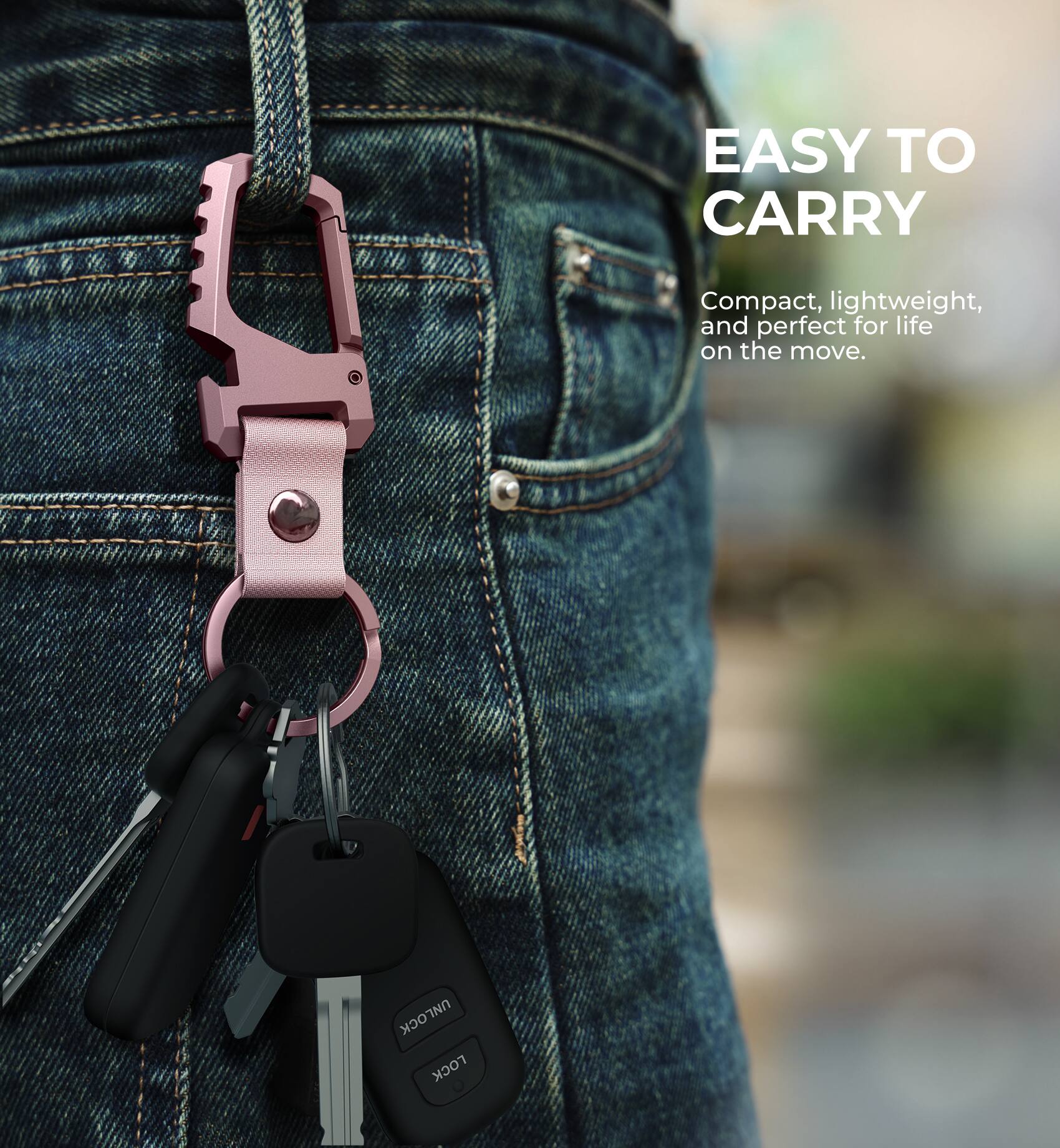EASY TO CARRY  
Compact, lightweight, and perfect for life on the move.  

UNLOCK LOCK