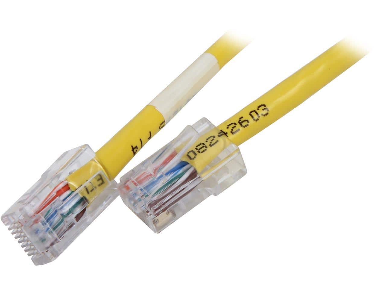 Cables to Go - C2G 22682 Cat5e Cable - Non-Booted Unshielded Ethernet Network Patch Cable, Yellow (5 Feet, 1.52 Meters)