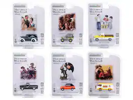 "Norman Rockwell" Set of 6 pieces Series 5 1/64 Diecast Model Cars by Greenlight - Multicolor