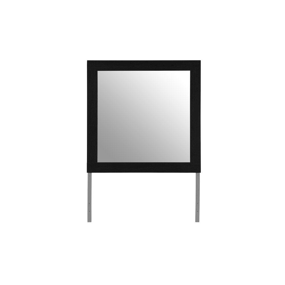 Back. Global Furniture USA - Emma Black/Grey Mirror - Black,Grey.