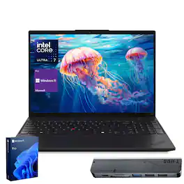 Lenovo - ThinkPad L16 16" FHD+ Laptop - Intel Core Ultra 7 255U, 32GB RAM - 2TB SSD - FP Reader - Thunderobot 7 in-1 USB-C Hub - Black