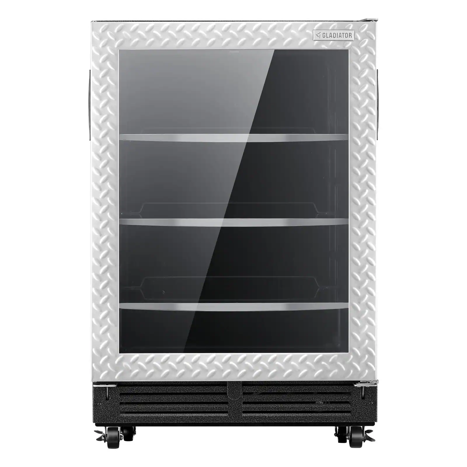 Front. Gladiator - Portable Beverage Cooler - Silver Tread.