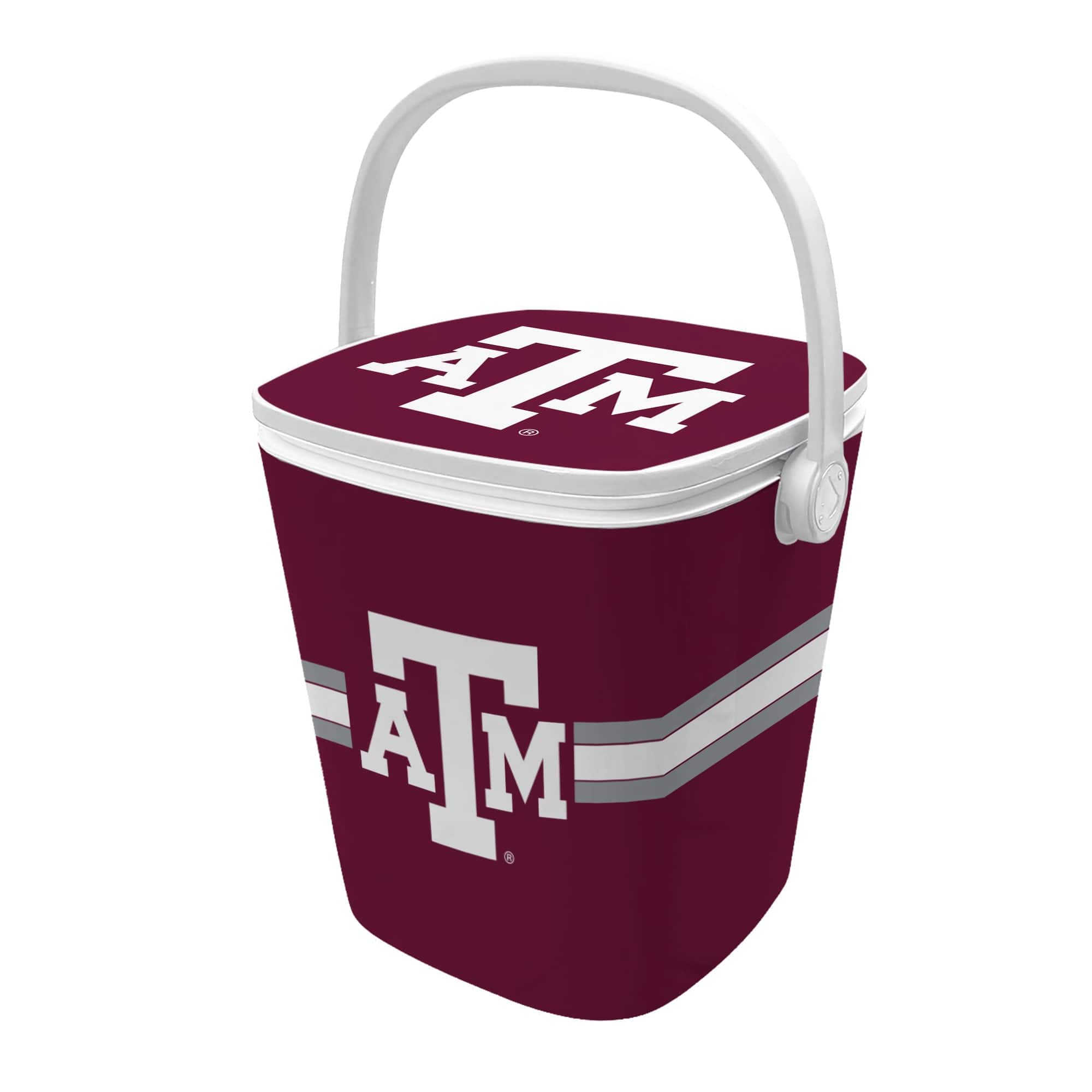 Indigo Falls - Texas A&M Aggies 16-Quart Mini Cool Bar Cooler - White