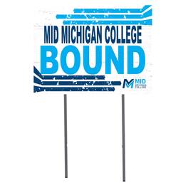 Jardine - Mid Michigan College 18'' x 24'' Bound Yard Sign - White