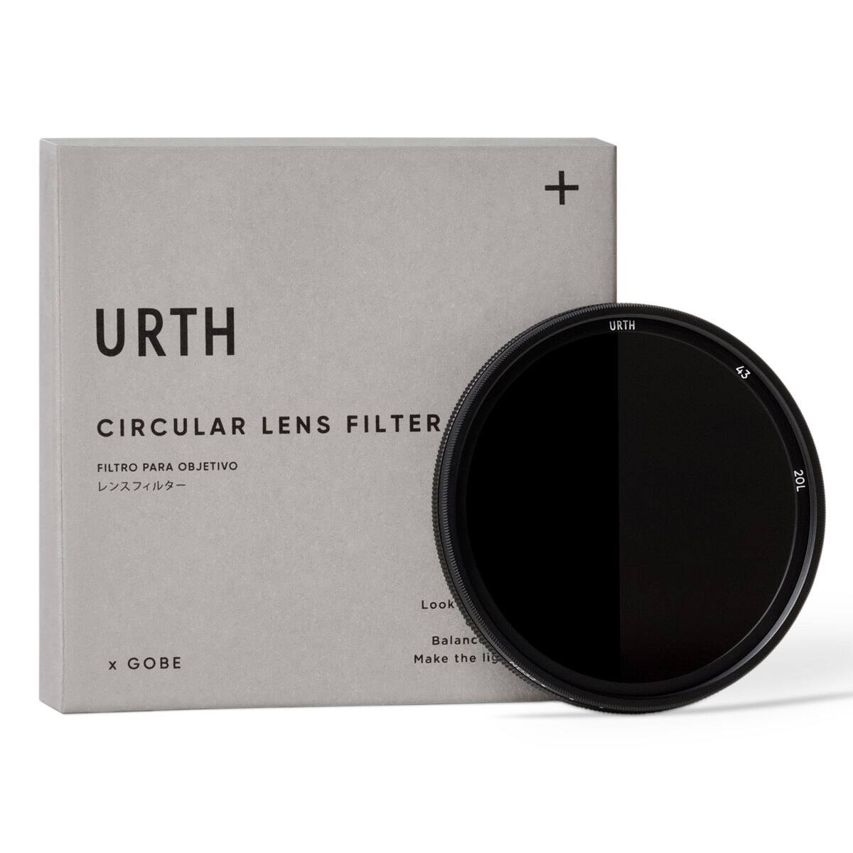 URTH  
CIRCULAR LENS FILTER  
FILTRO PARA OBJETIVO  
レンズフィルター  

x GOBE  

Look  
Balance  
Make the light.
