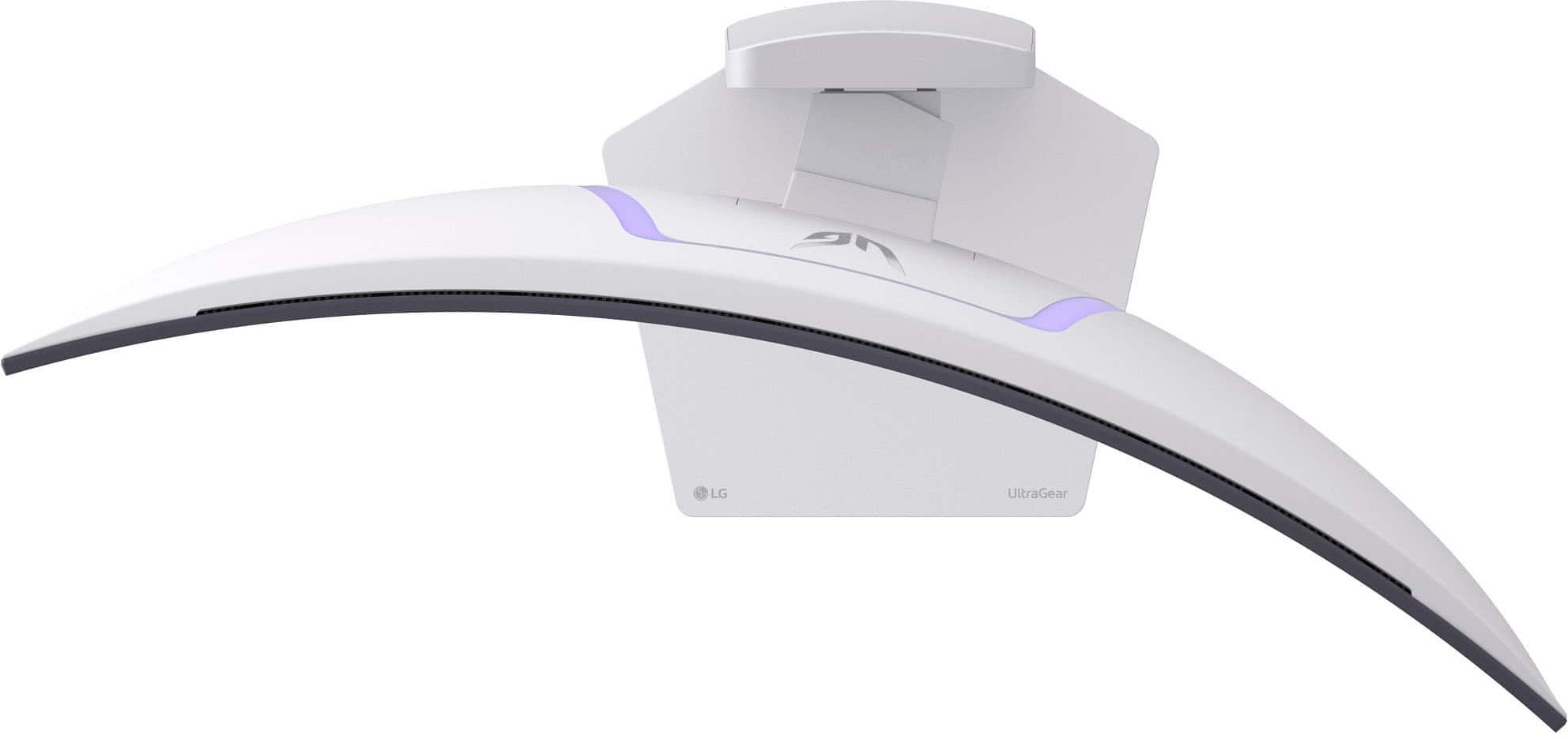 Alt View 20. LG - UltraGear 34" OLED Curved WQHD 240Hz 0.03ms FreeSync and NVIDIA G-SYNC Compatible Gaming Monitor with HDR400 - White.