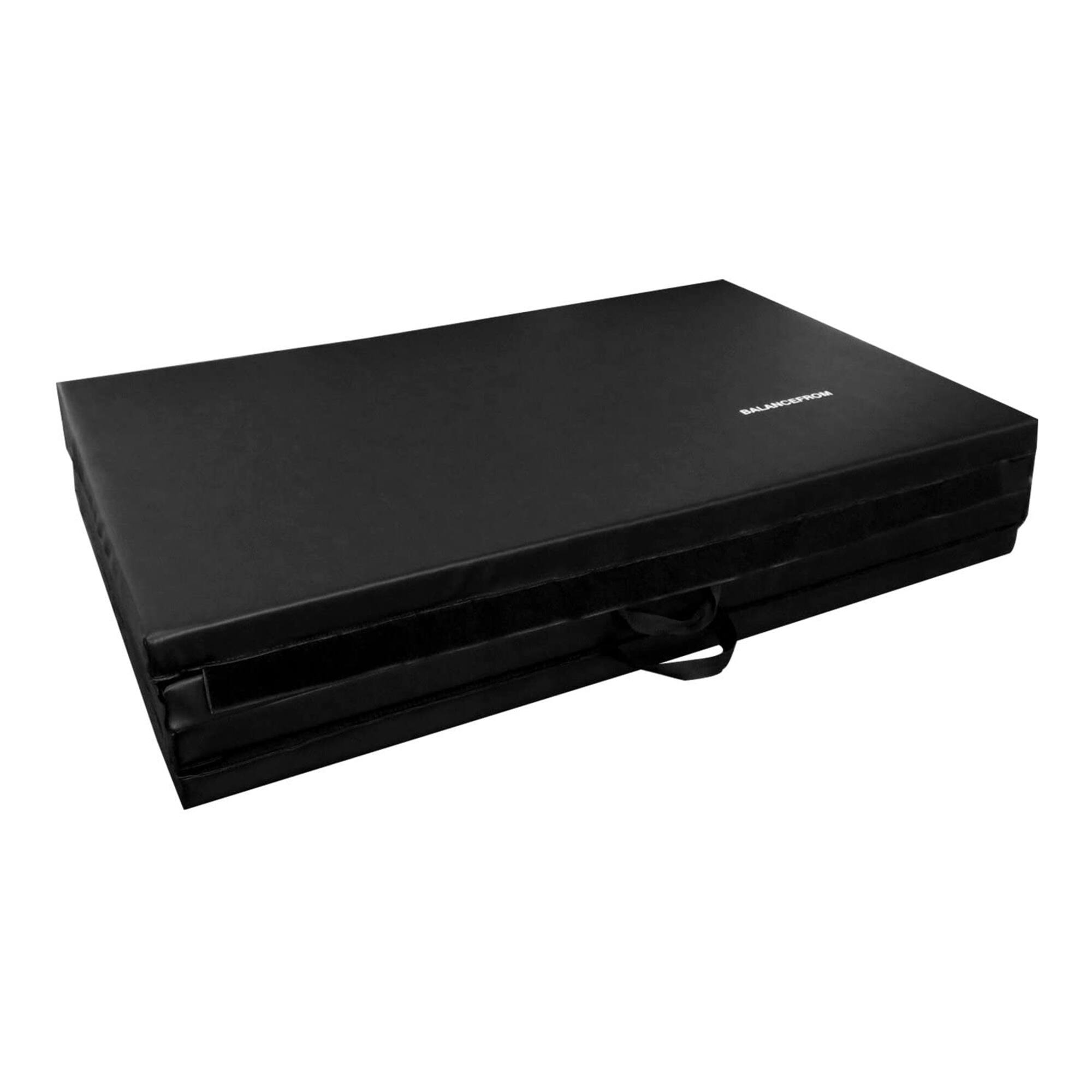 Alt View 8. BalanceFrom Fitness - BalanceFrom Fitness 120 x 48" All Purpose Folding Gymnastics Exercise Mat, Black - Black.