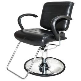 PureSana Chromium Kyler 360 Degree Professional All Purpose Salon Chair - Black